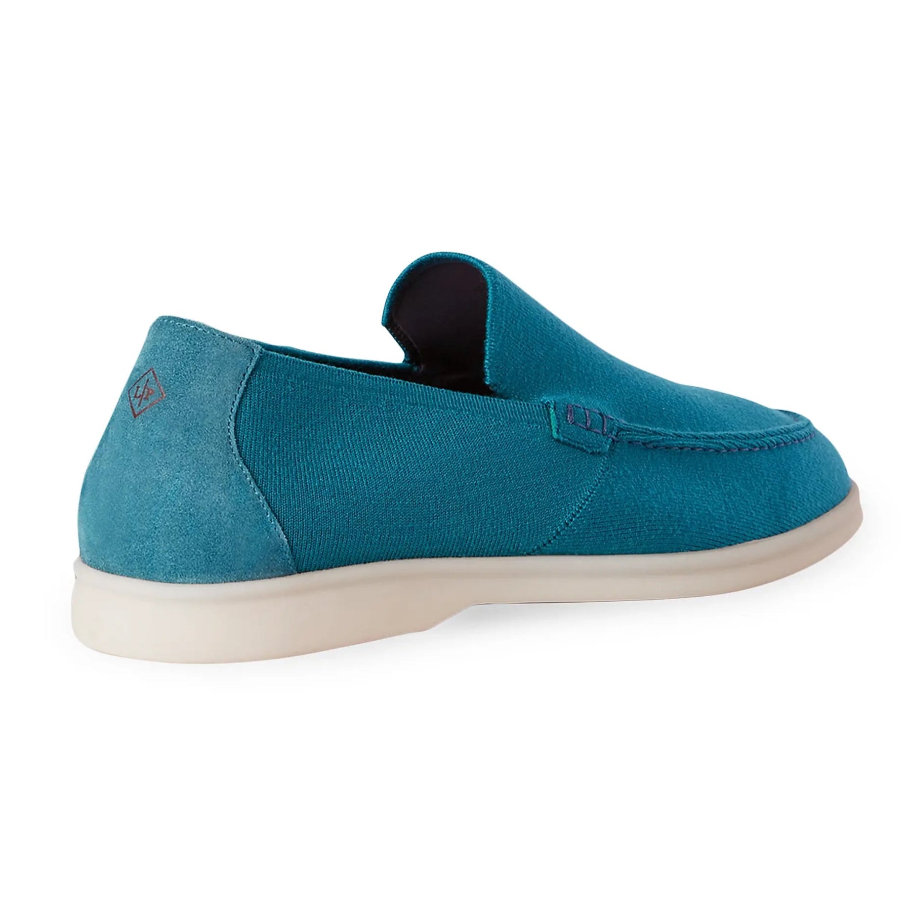 Loro Piana Summer Knit Walk Wish Suede Loafers - Blue Sorbet (233)