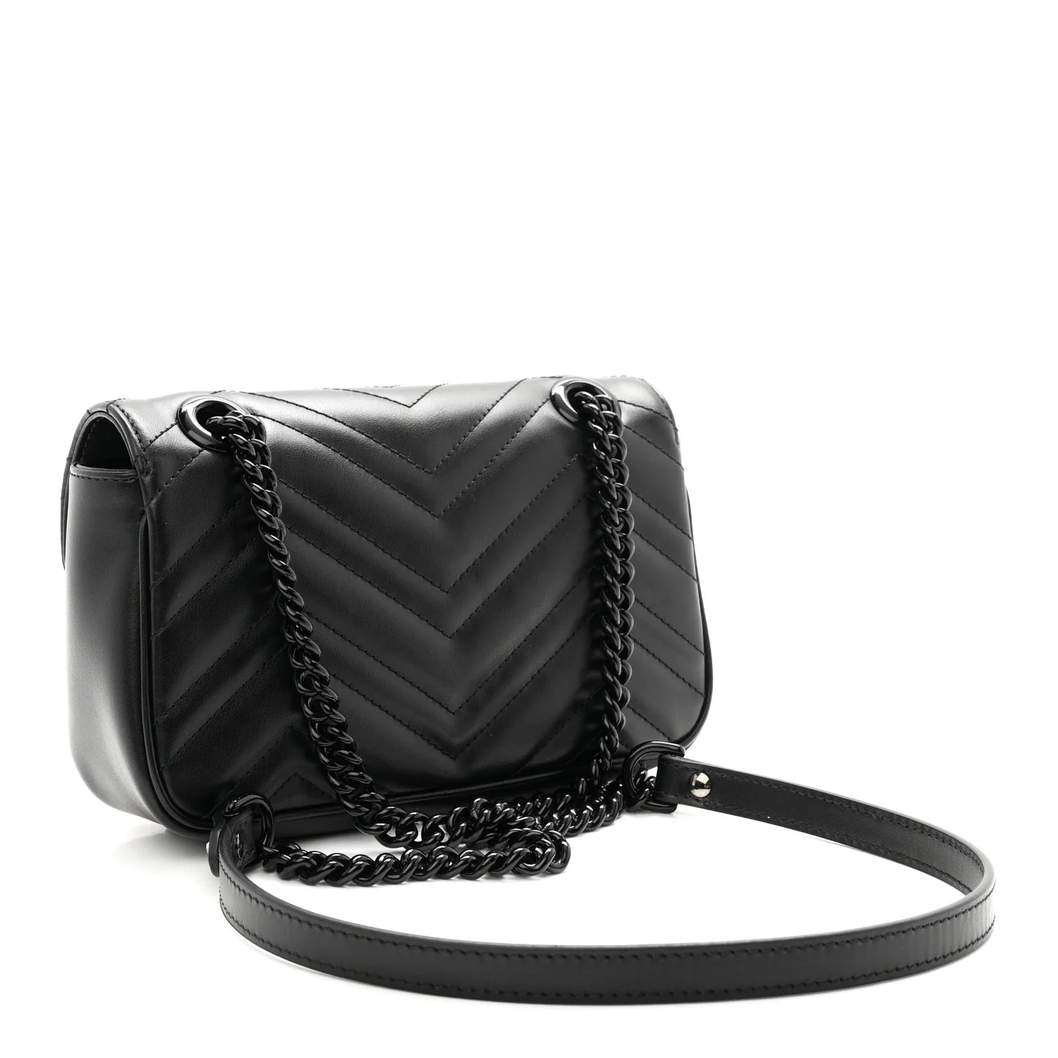 Gucci GG Marmont Small Soulder Bag - Black