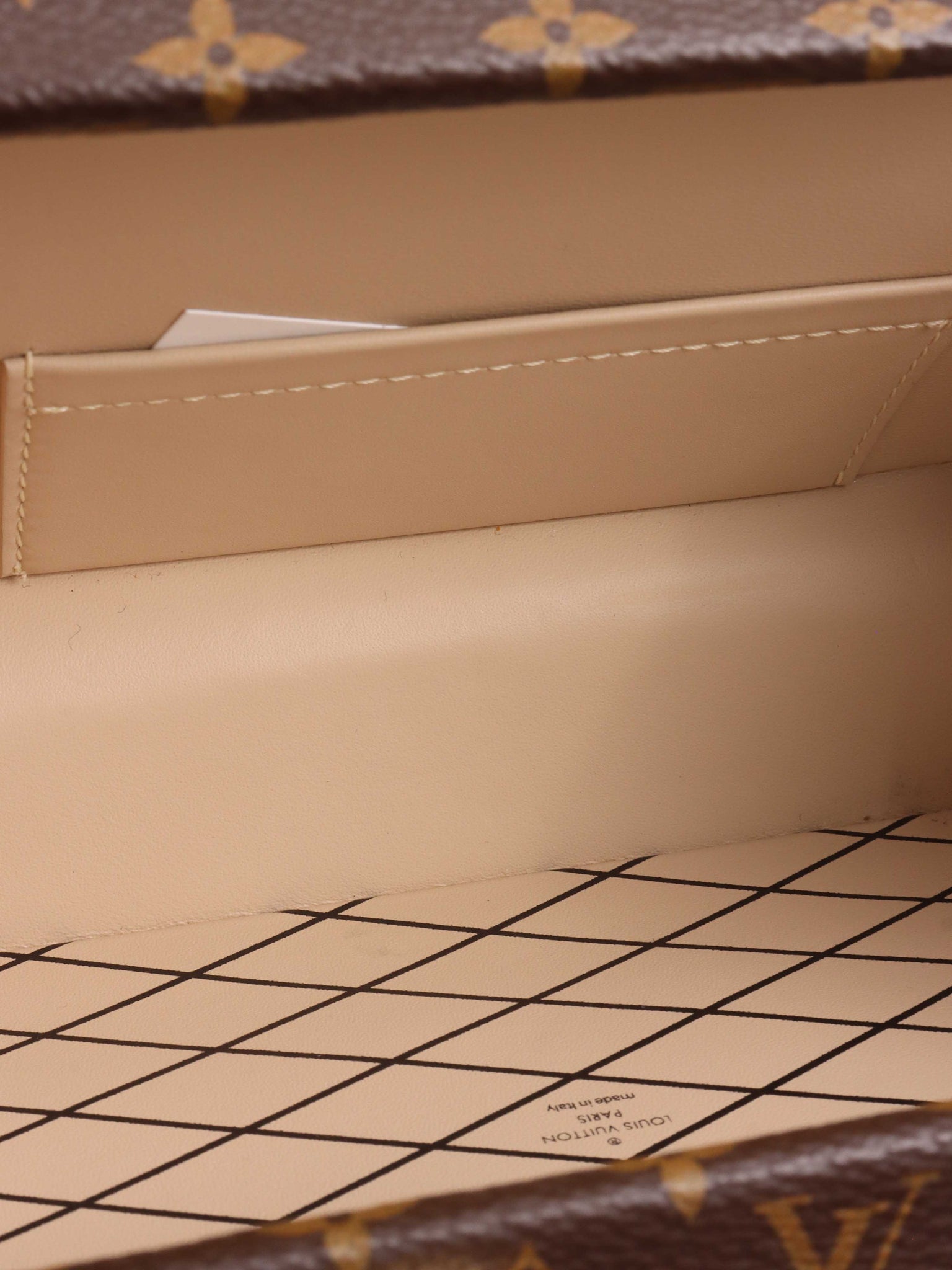 Louis Vuitton Petite Malle Capital Handbag - Brown