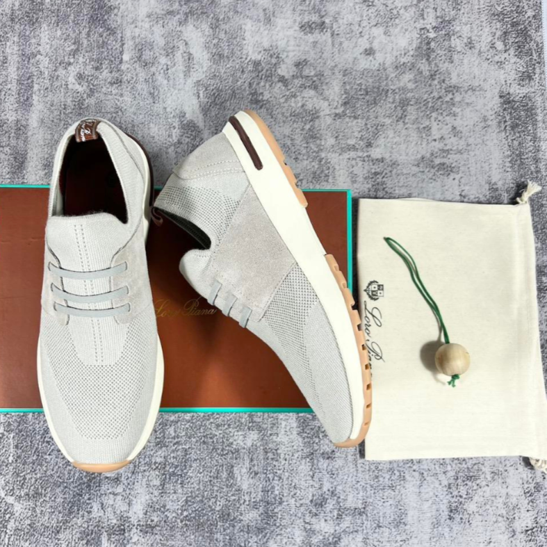 Loro Piana 360 LP Flexy Walk Wish® Virgin Wool Sneakers - Gray (002)