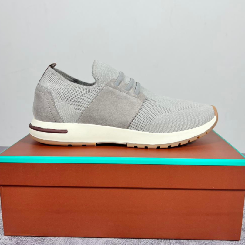 Loro Piana 360 LP Flexy Walk Wish® Virgin Wool Sneakers - Gray (002)