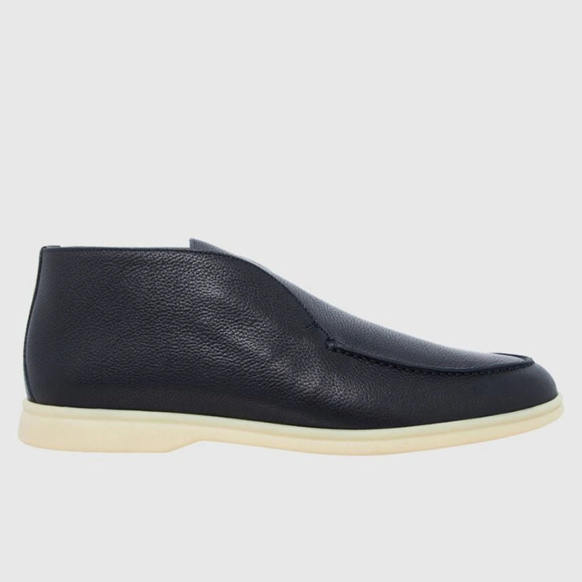 Loro Piana Open Walk Ankle Boots - Navy Blue (W000)