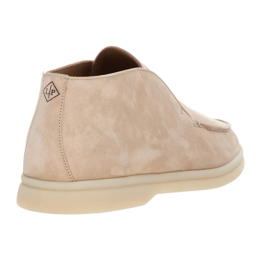 Loro Piana Open Walk Suede Ankle Boots - Beige