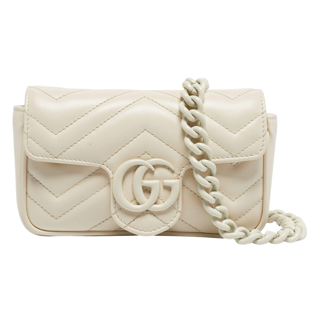 Gucci GG Marmont Belt Bag – White