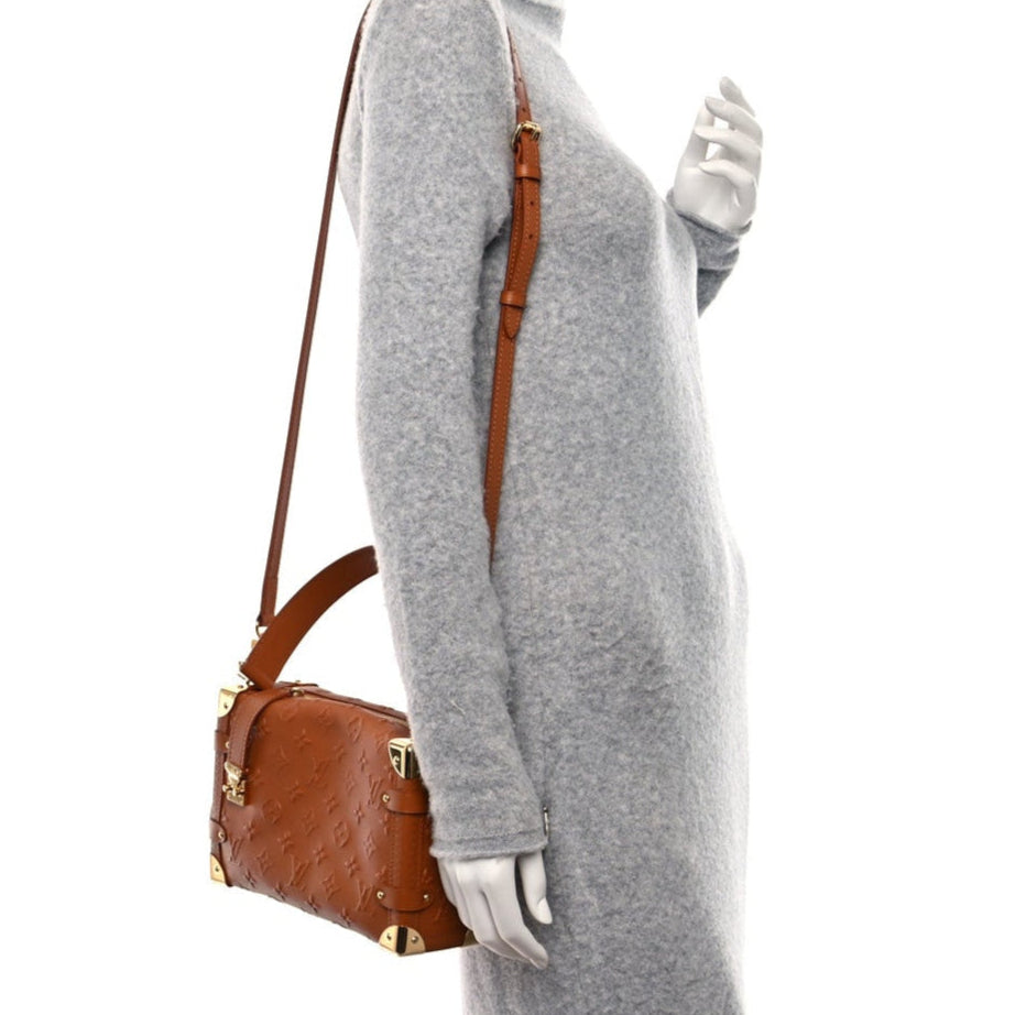 Louis Vuitton Side Trunk MM Clutch - Tan