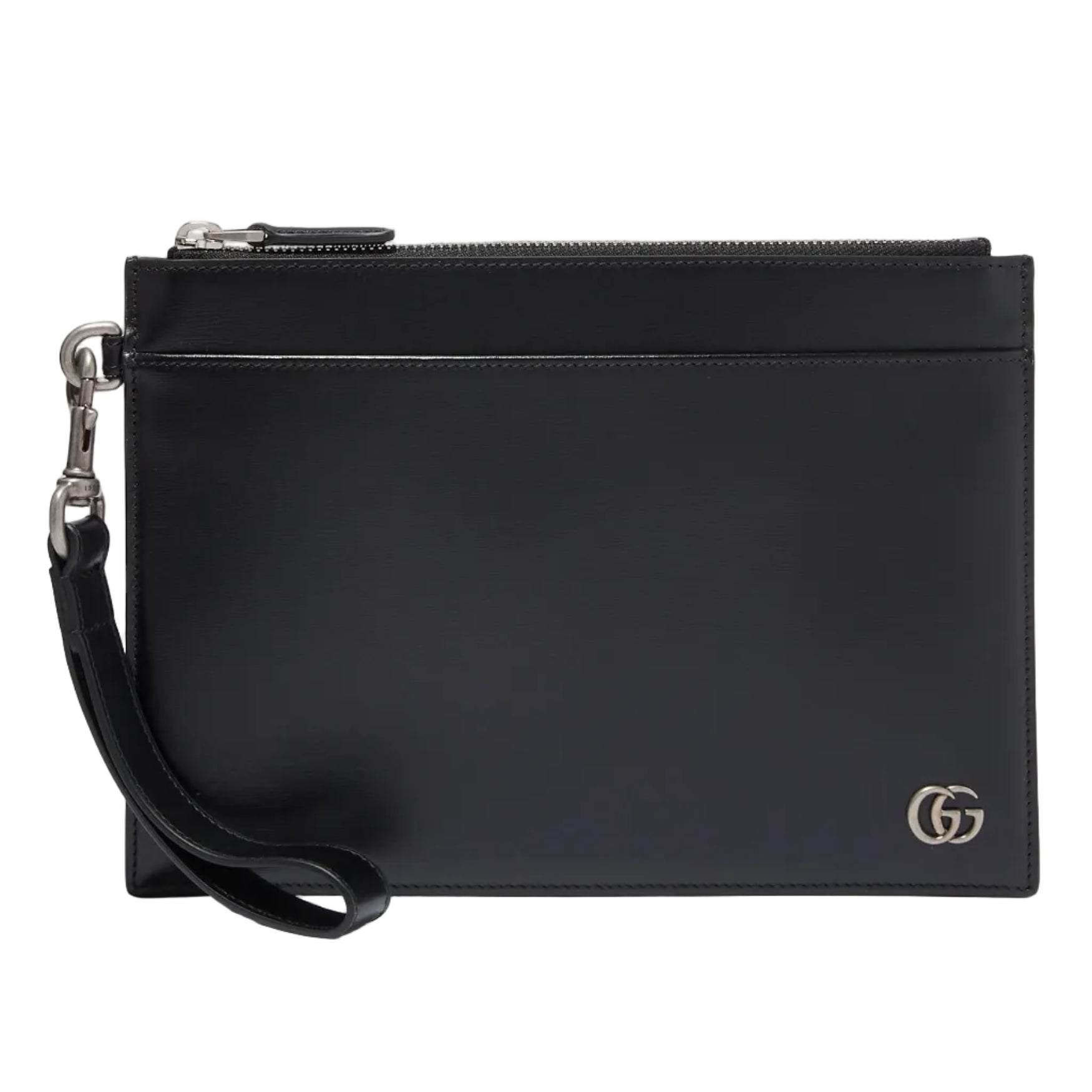 Gucci GG Marmont Smooth Leather Pouch – Black