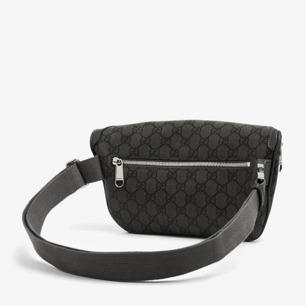 Gucci Ophidia Interlocking G Canvas Bum Bag – Grey