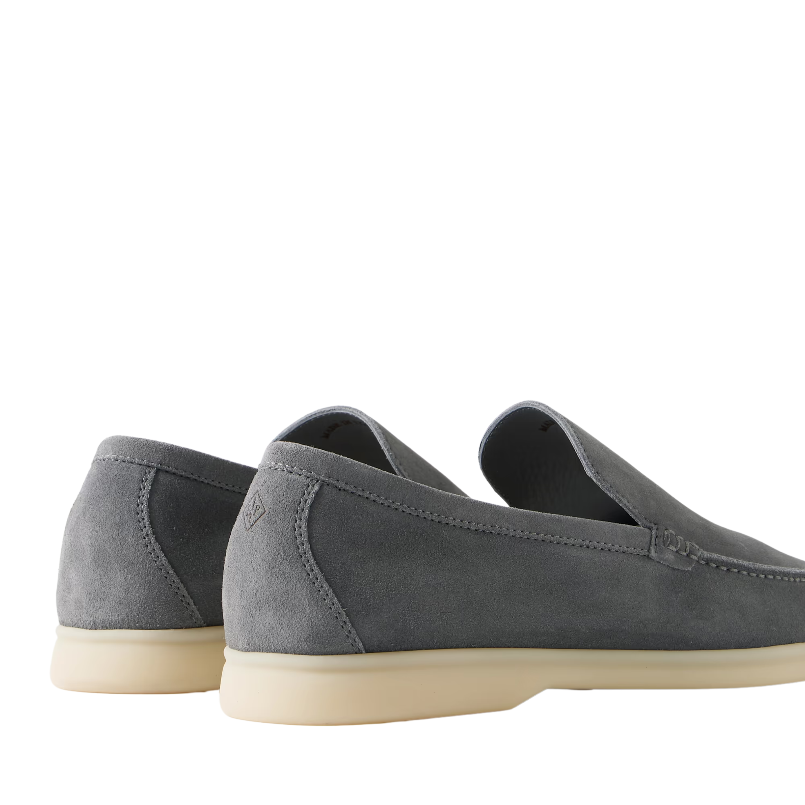 Loro Piana Summer Walk Suede Loafers - Frozen Blue (60JF)