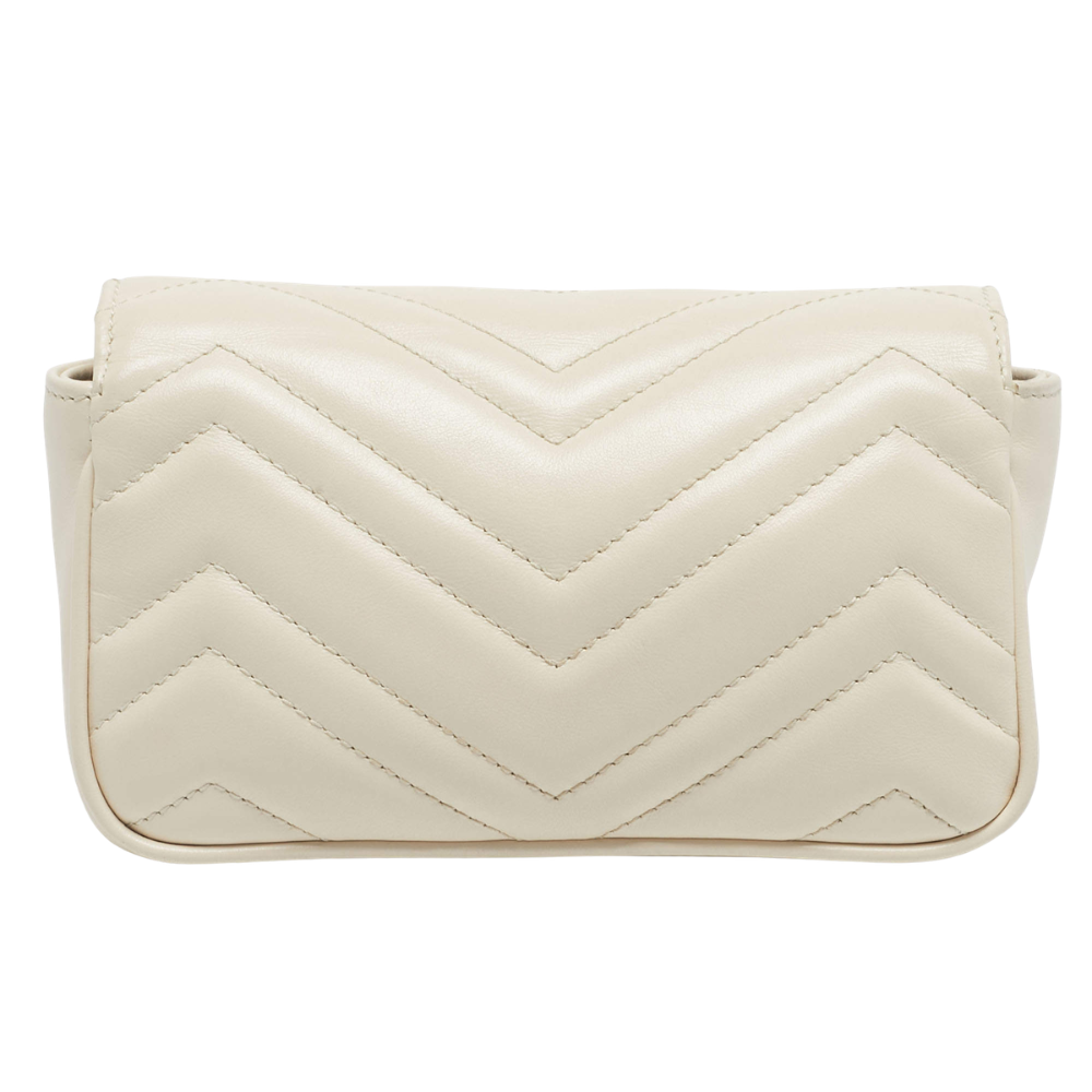 Gucci GG Marmont Belt Bag – White