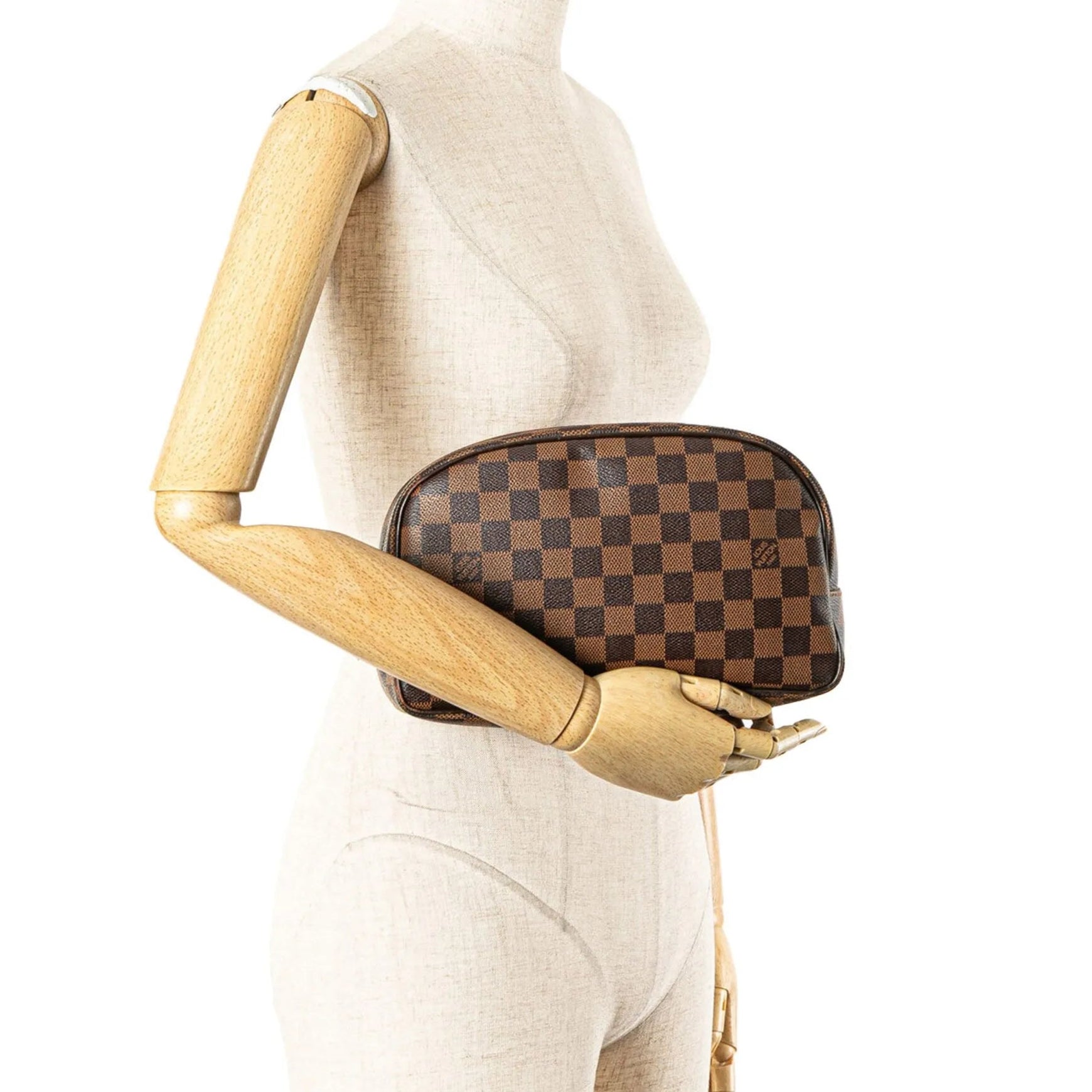Louis Vuitton Damier Ebene Toiletry Pouch - Brown