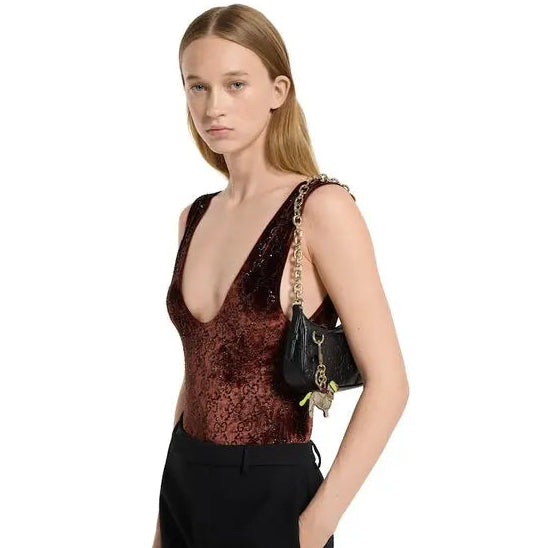 Gucci GG Emblem Mini Shoulder Bag – Black