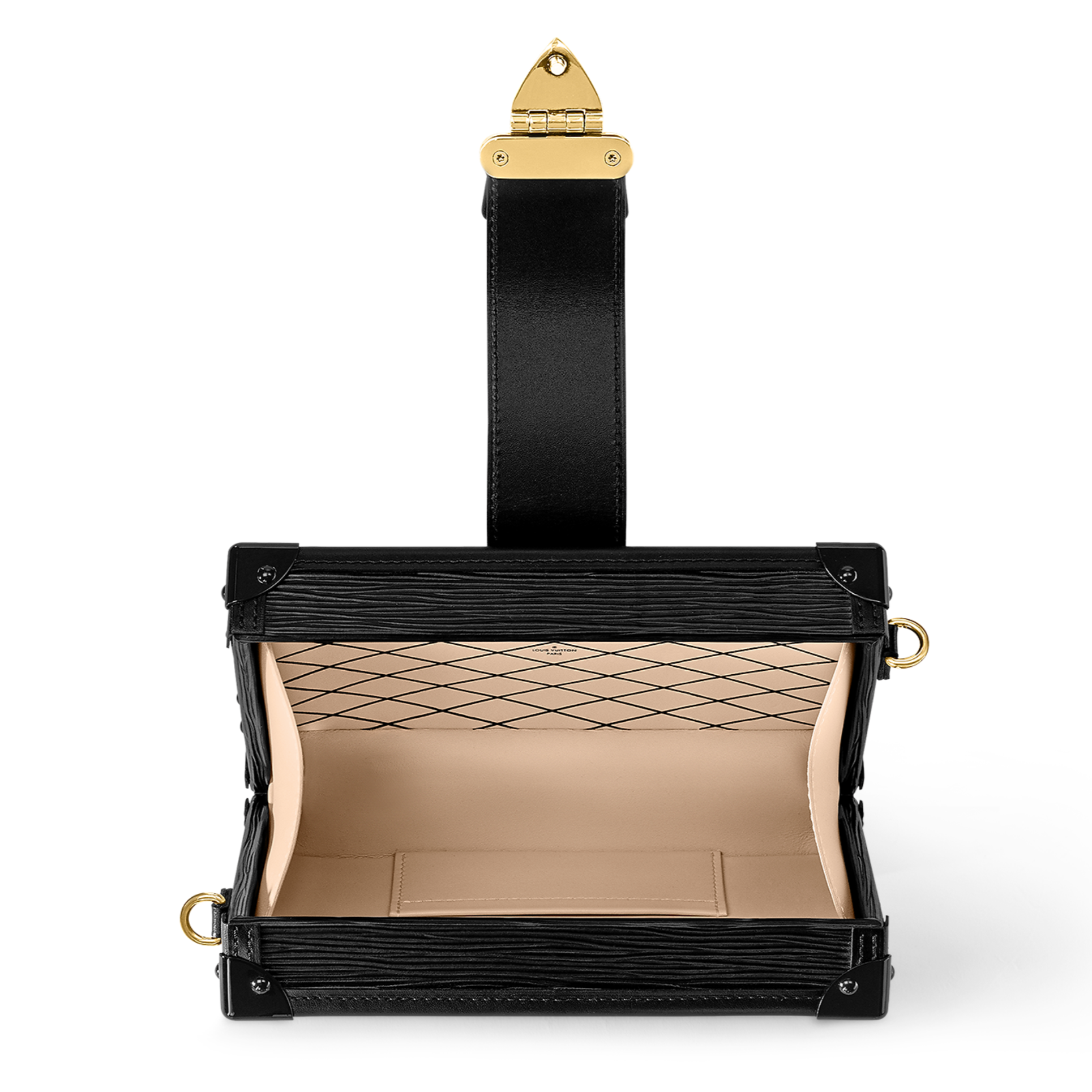 Louis Vuitton Petite Malle Crossbody Bag - Black