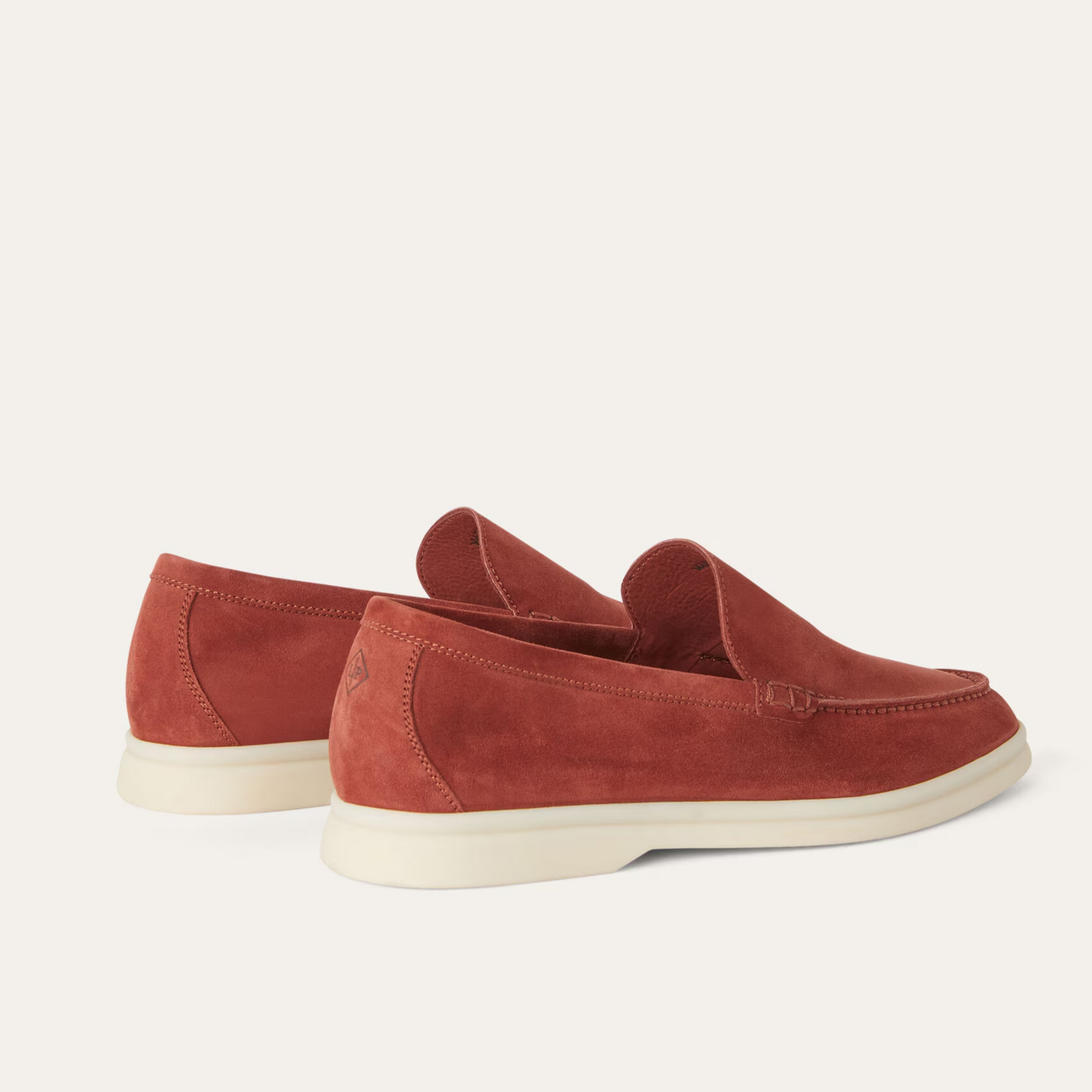 Loro Piana Summer Walk Suede Loafers - Dried Red (R0DV)