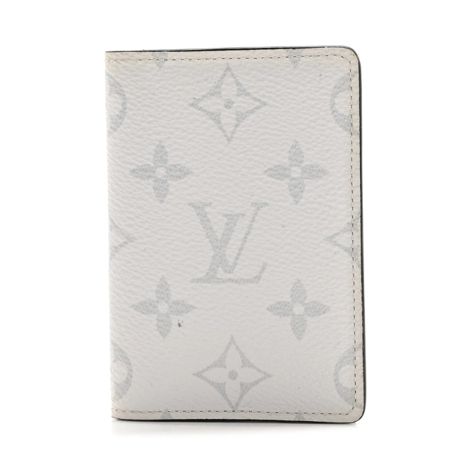 Louis Vuitton Monogram Taiga Pocket Organizer - White