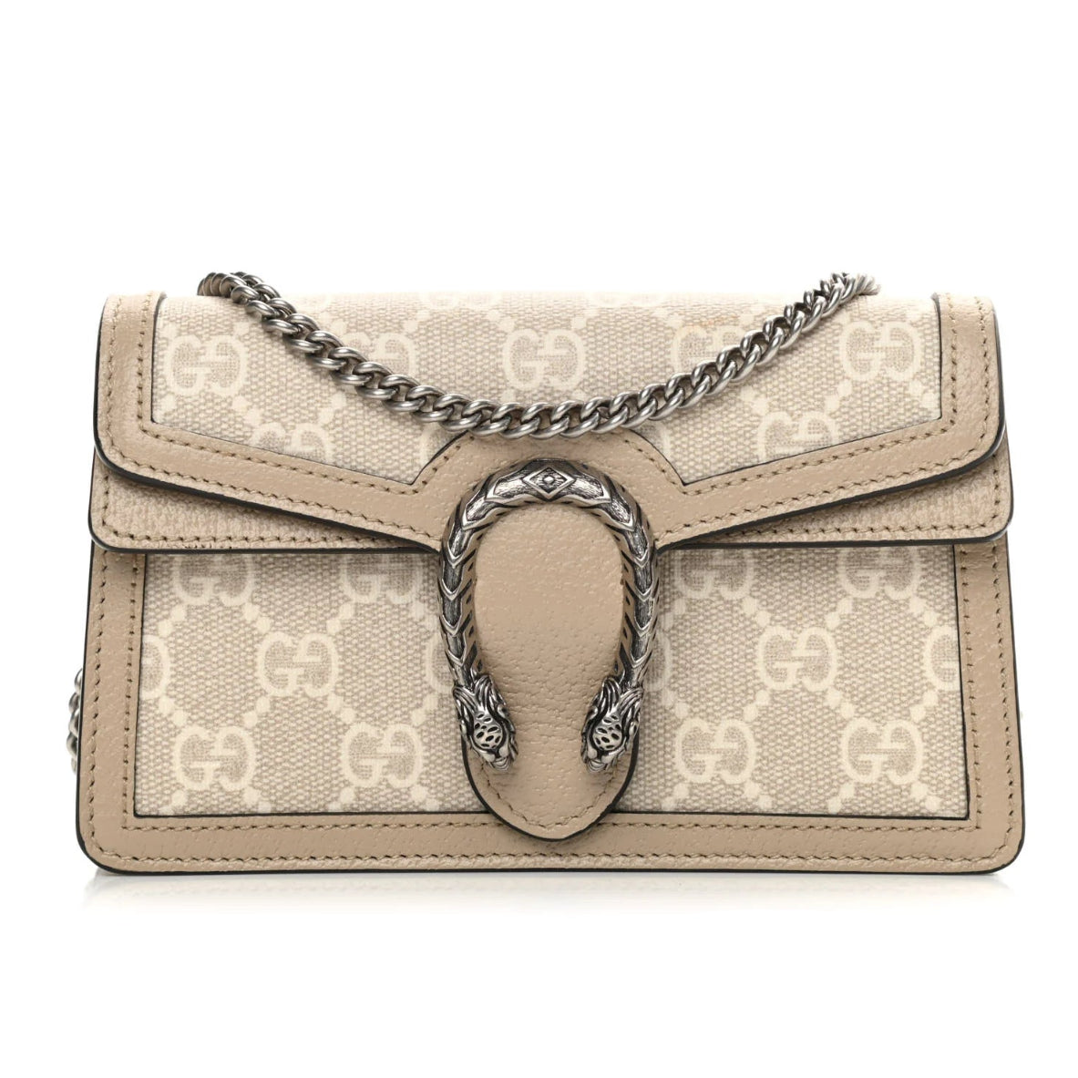 Gucci Canvas Dionysus Shoulder Bag – Beige