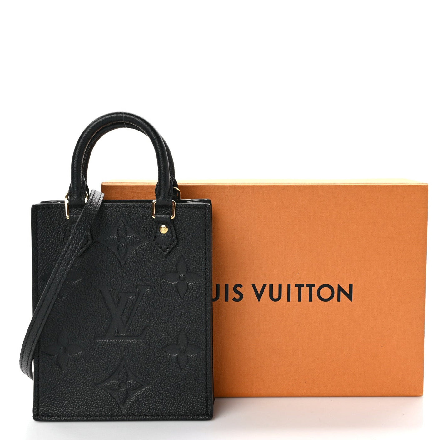 Louis Vuitton Giant Petit Sac Plat Satchel - Black