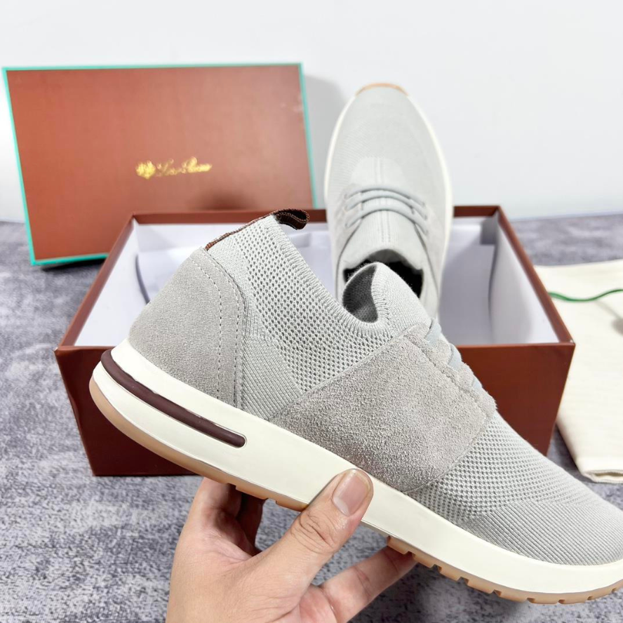 Loro Piana 360 LP Flexy Walk Wish® Virgin Wool Sneakers - Gray (002)