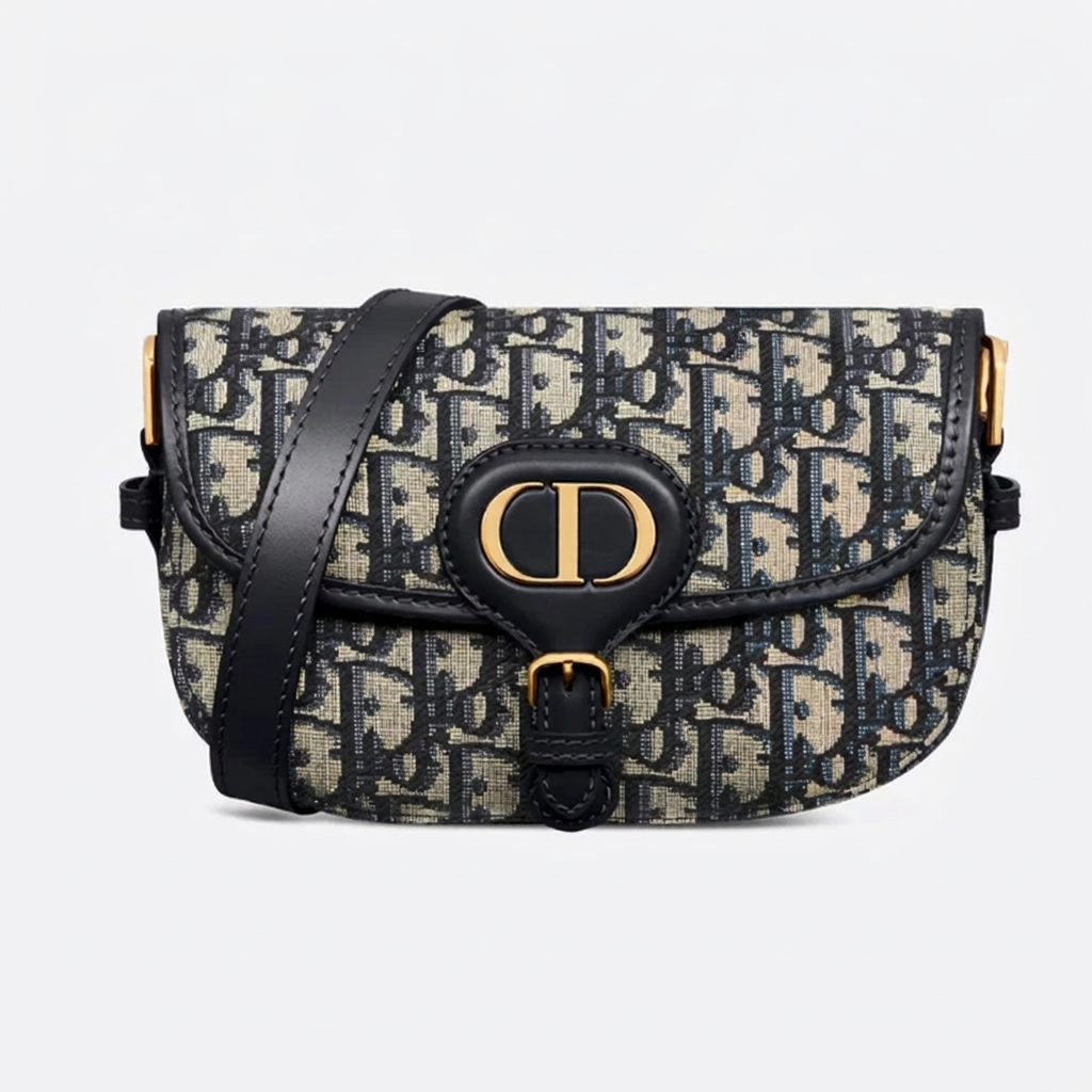 Dior Bobby East-West Oblique Jacquard Bag - Blue