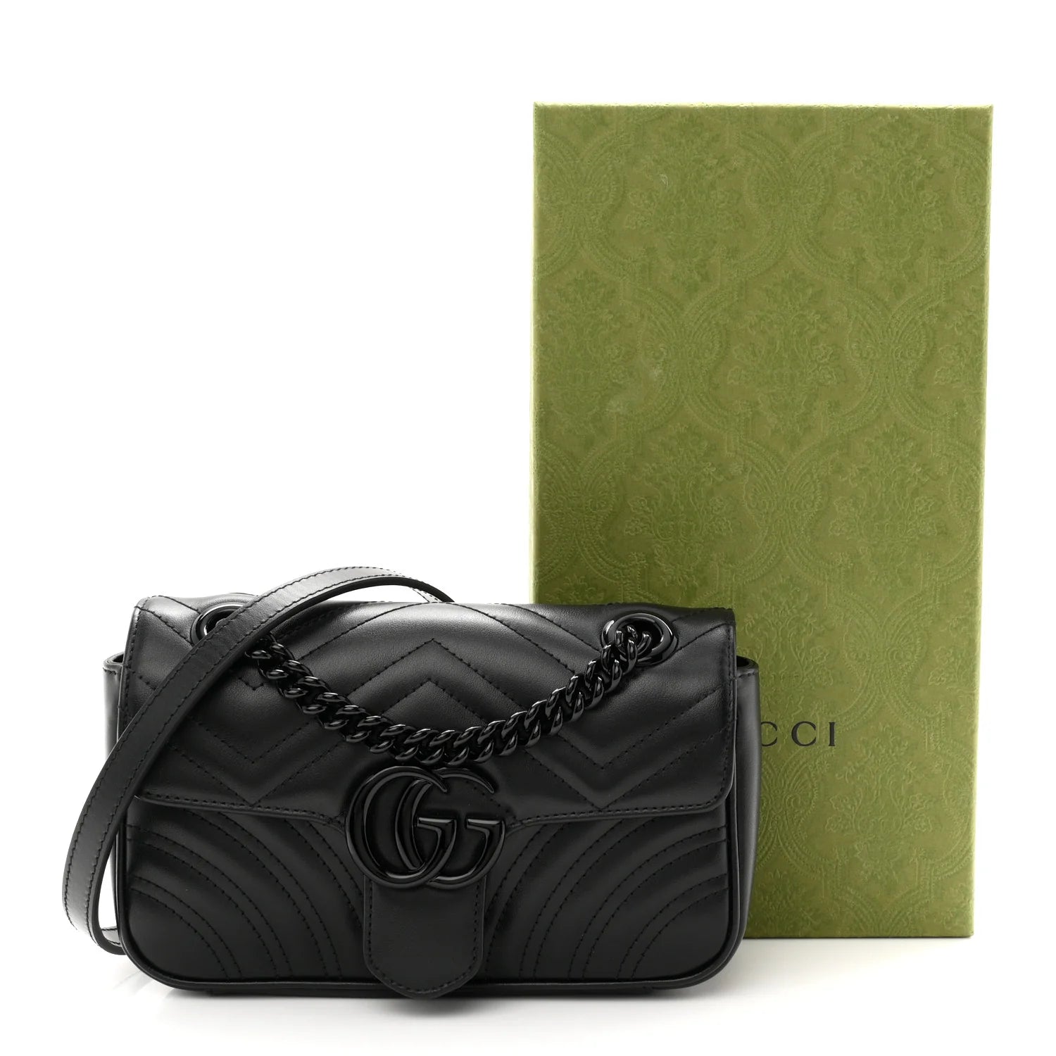 Gucci GG Marmont Small Soulder Bag - Black