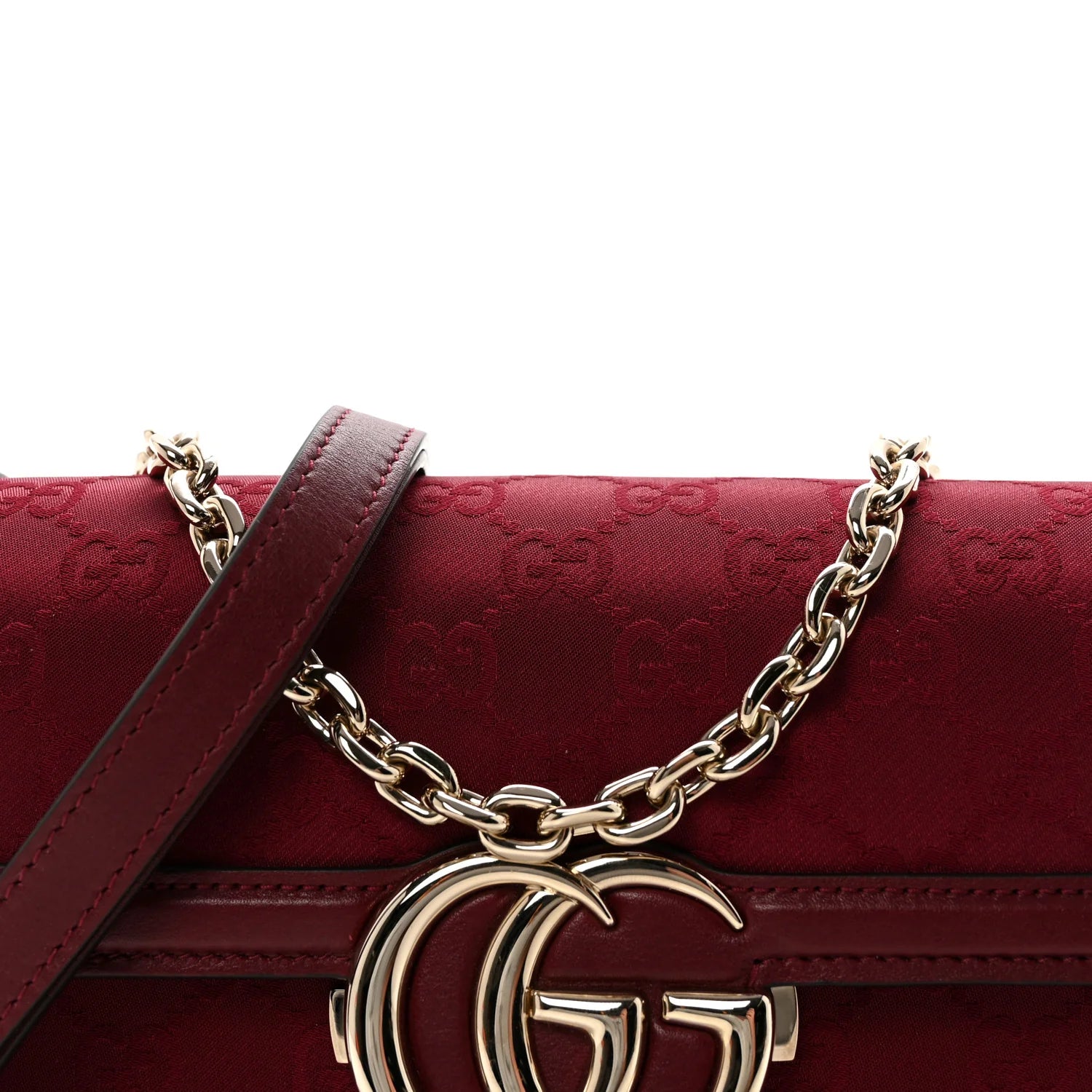 Gucci GG GO Small Shoulder Bag – Bordeaux