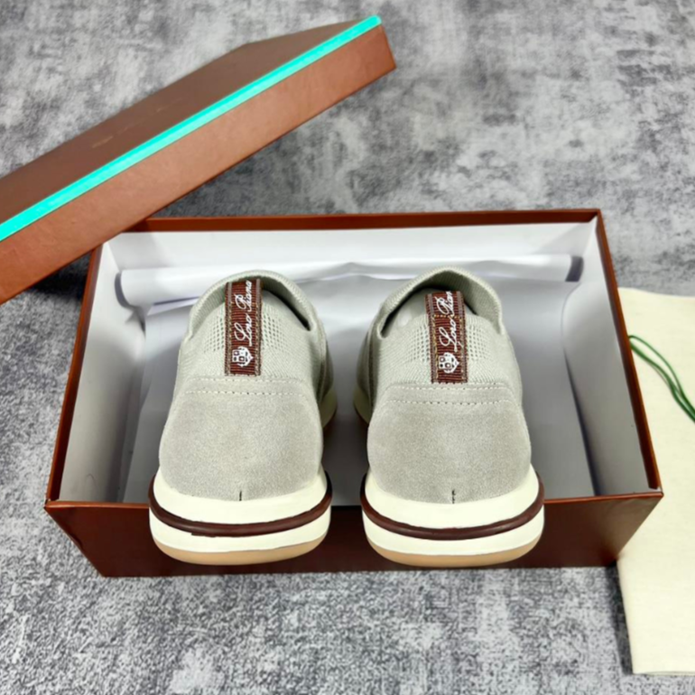 Loro Piana 360 LP Flexy Walk Wish® Virgin Wool Sneakers - Gray (002)