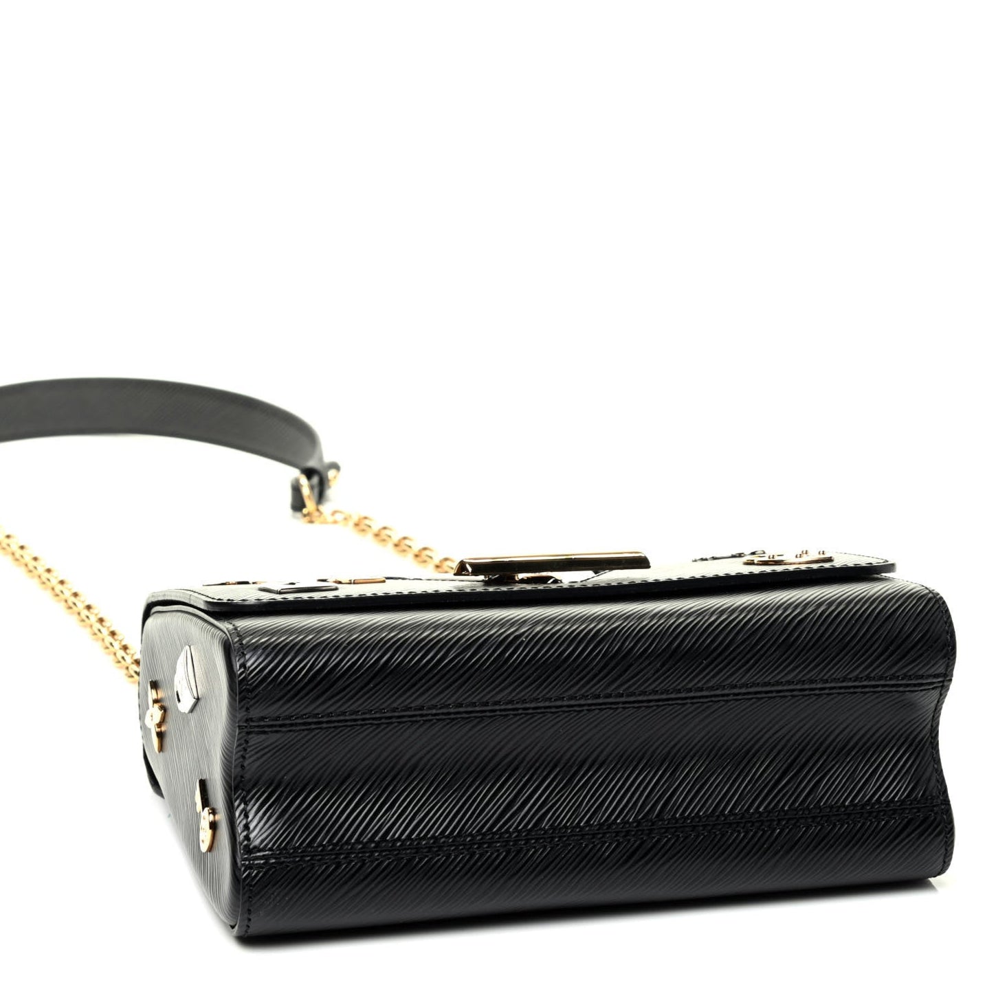 Louis Vuitton Epi Love Lock Twist MM Shoulder Bag - Black