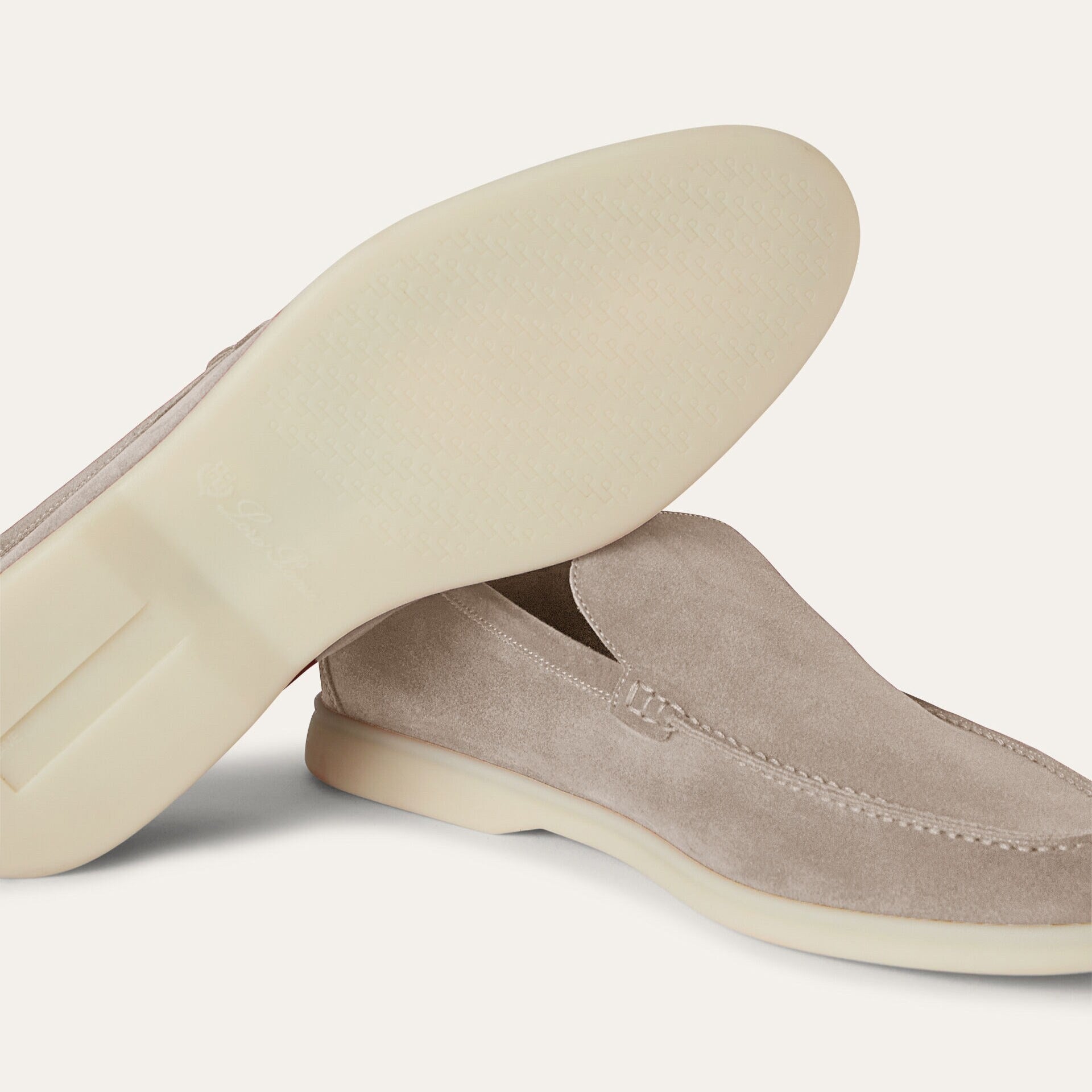 Loro Piana Summer Walk Suede Loafers - Classic Beige (D840)