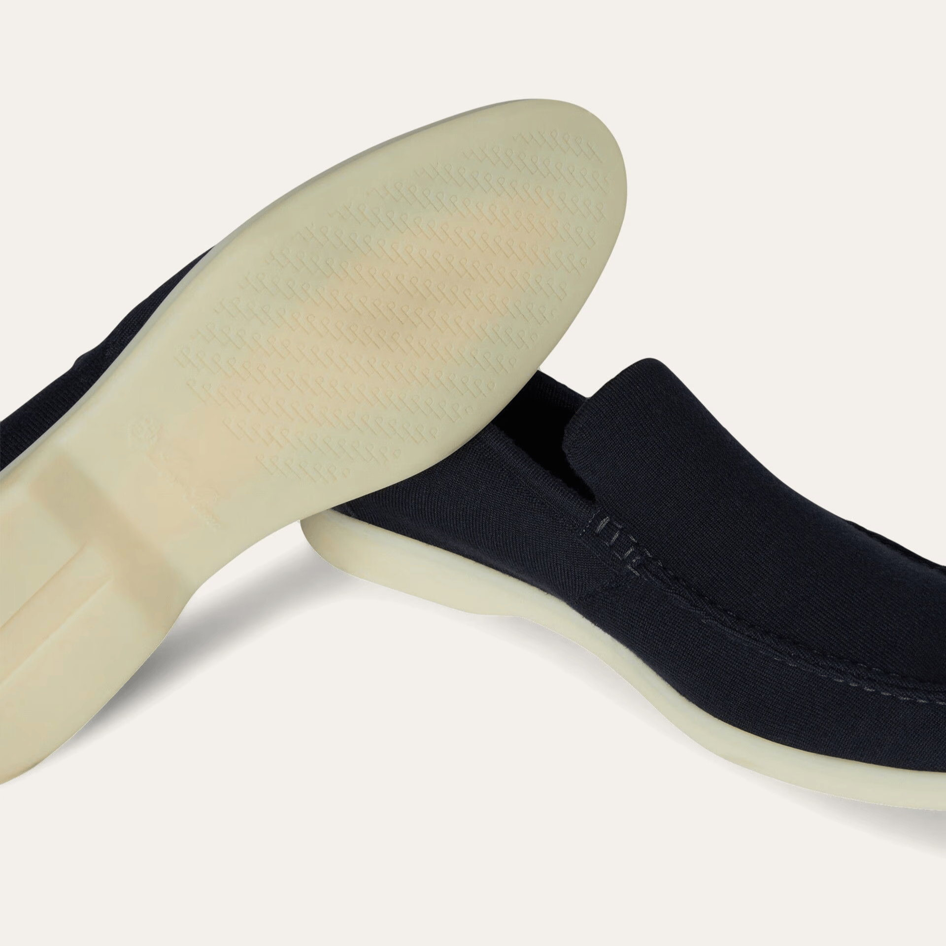 Loro Piana Summer Knitted Walk Wish® Wool Loafers - Navy Blue (W000)