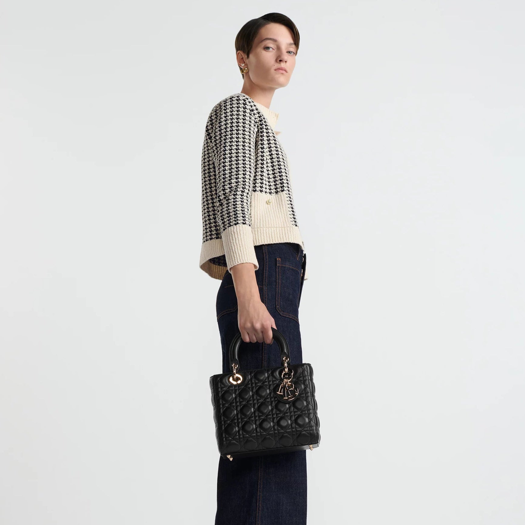 Dior Medium Lady Dior My ABCDior Bag - Black