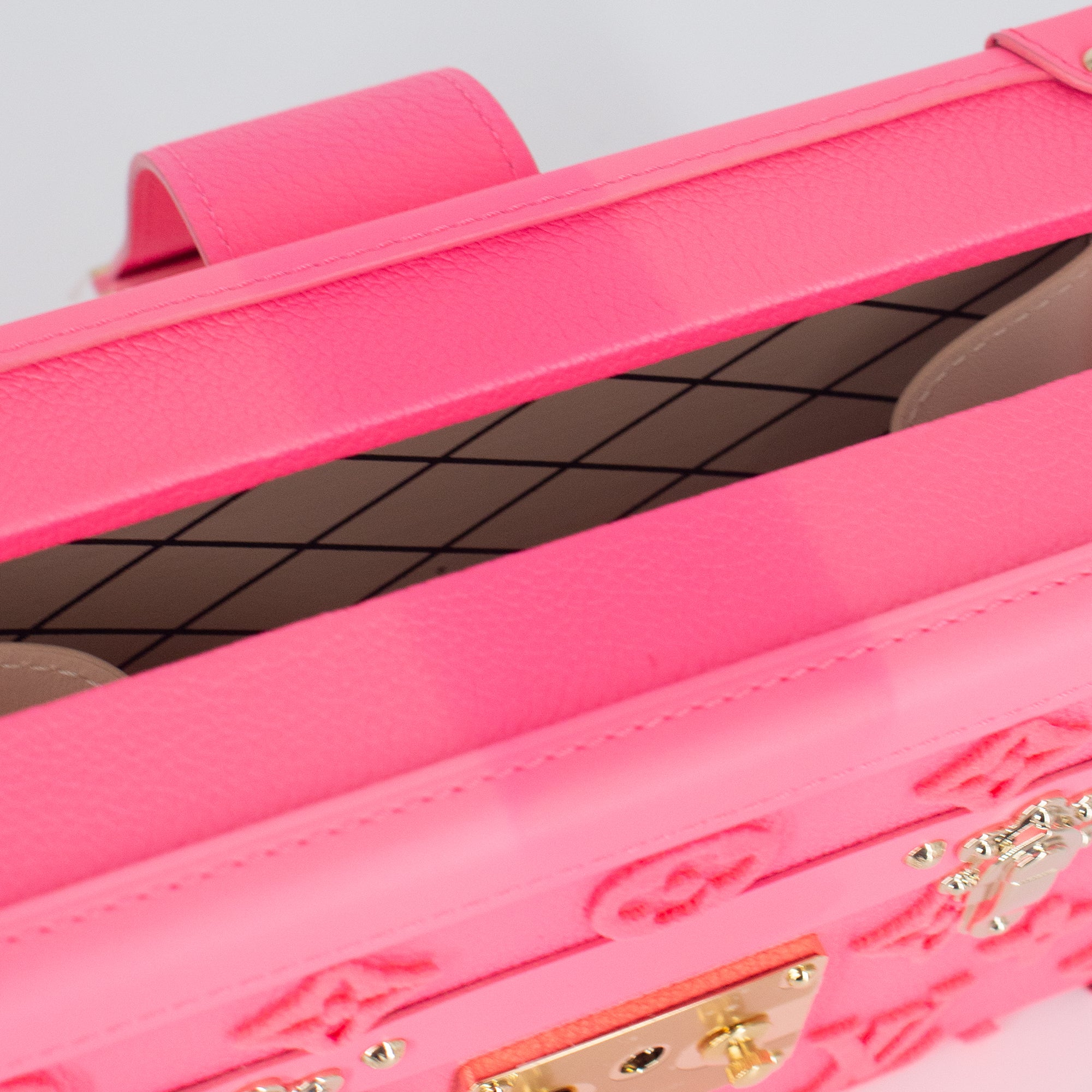 Louis Vuitton Monogram Tuffetage Petite Malle Shoulder Bag - Rose Fluo