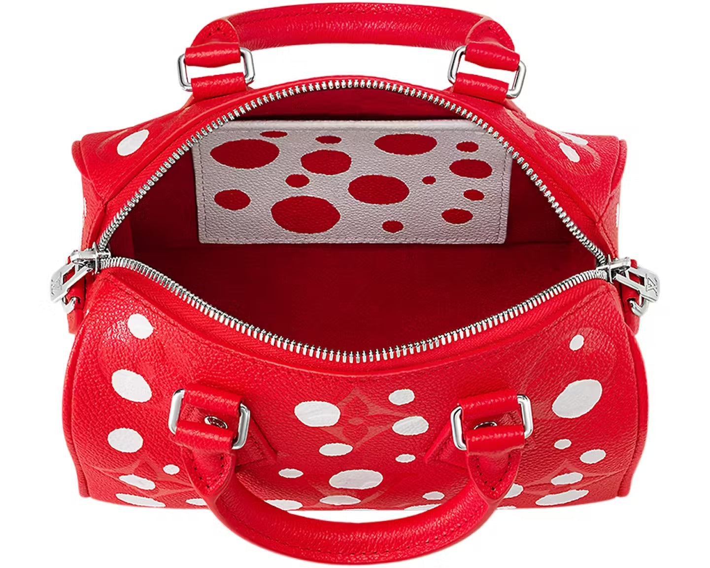 Louis Vuitton x Yayoi Kusama Speedy 20 Bandoulière Handbag - Red