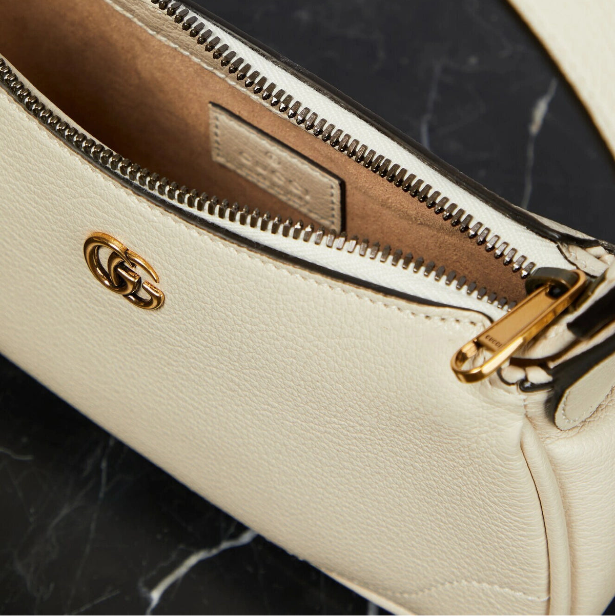 Gucci Aphrodite Mini Leather Shoulder Bag – White