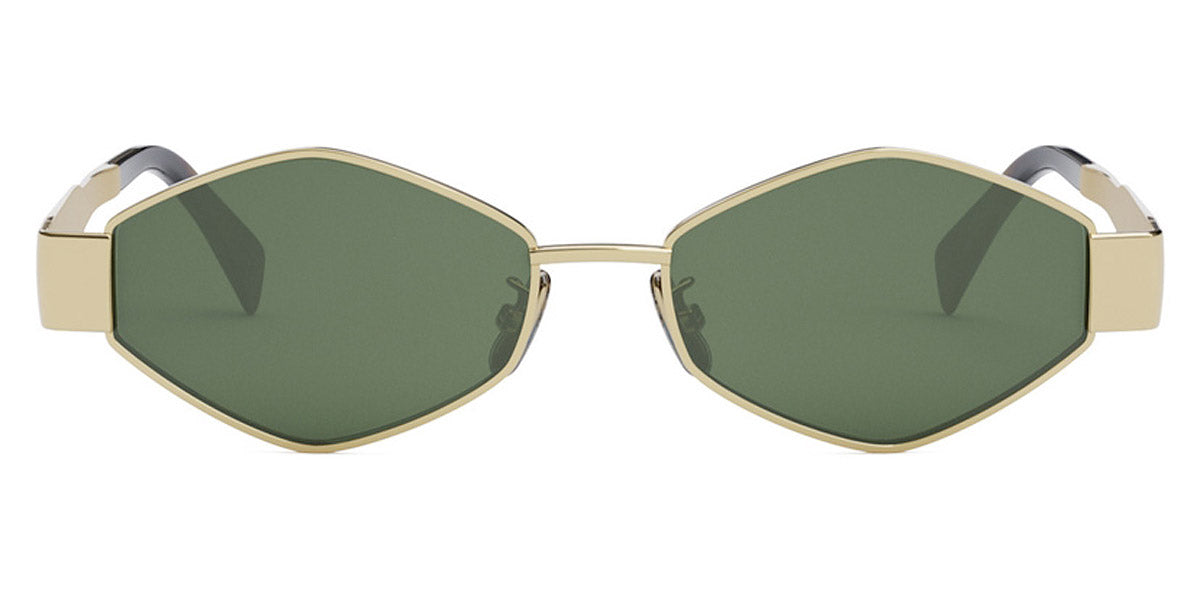 Celine CL40254 30N Triomphe Geometric Metal Gold Sunglasses