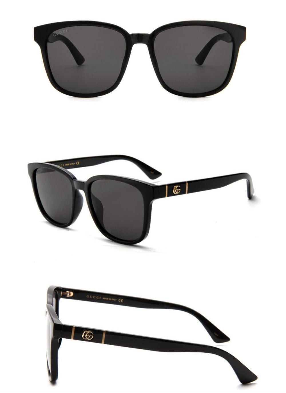 Gucci GG0637SK Marmont Logo Black Sunglasses