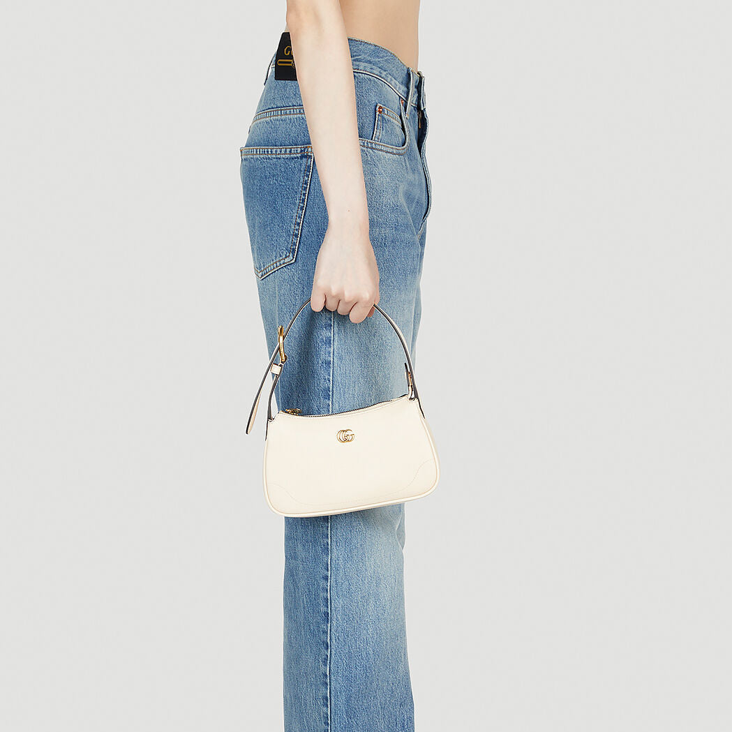 Gucci Aphrodite Mini Leather Shoulder Bag – White
