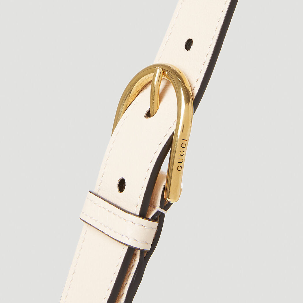 Gucci Aphrodite Mini Leather Shoulder Bag – White