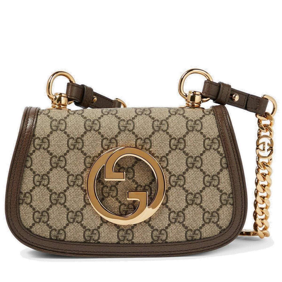 Gucci Blondie Mini GG Supreme Canvas Shoulder Bag – Beige