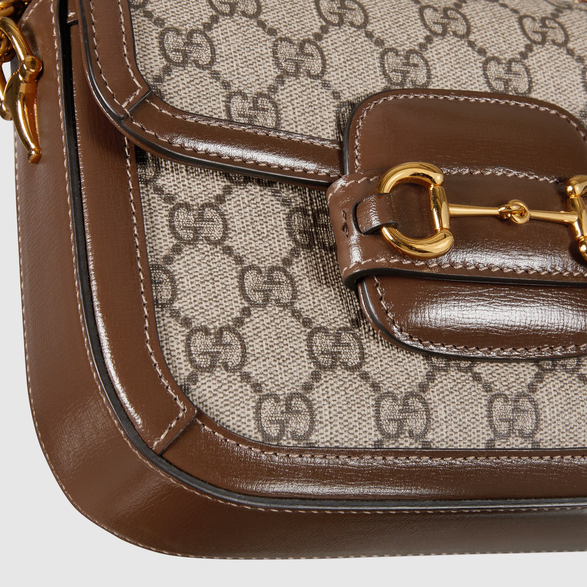 Gucci Horsebit 1955 Medium Shoulder Bag - Beige