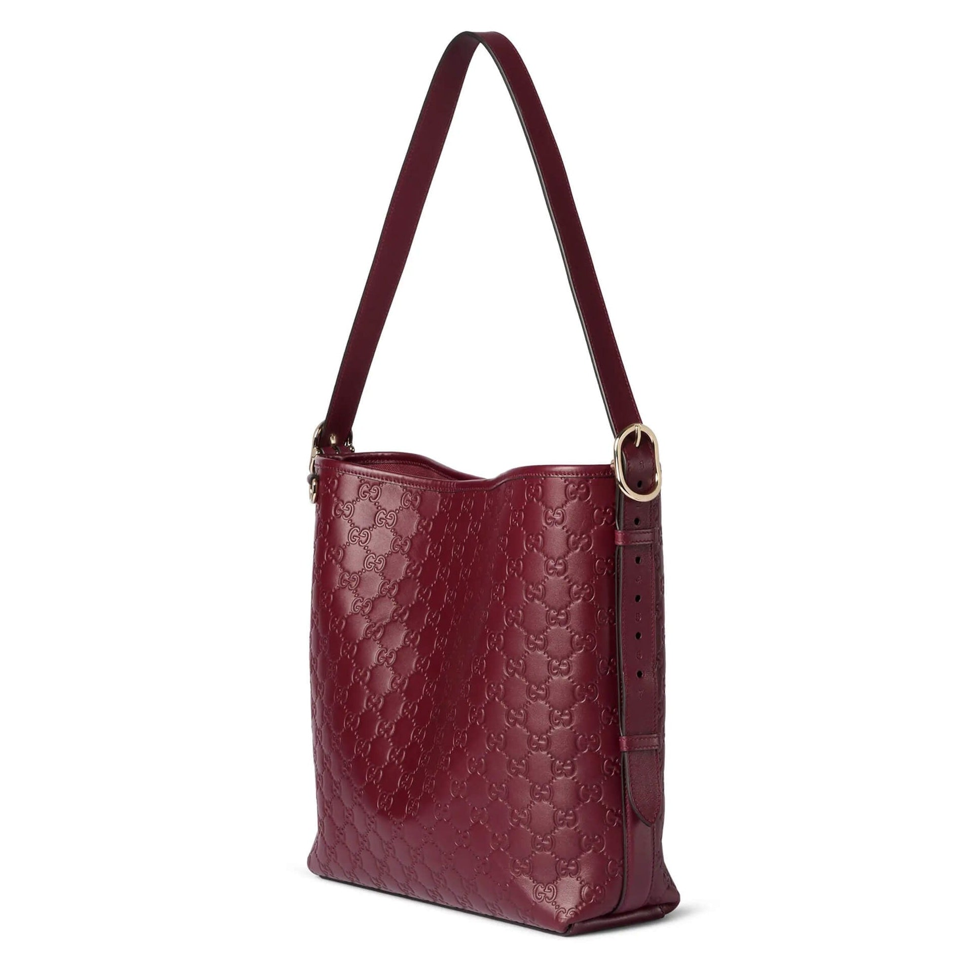 Gucci GG Calfskin Emblem Medium Shoulder Bag – Rose Ancora