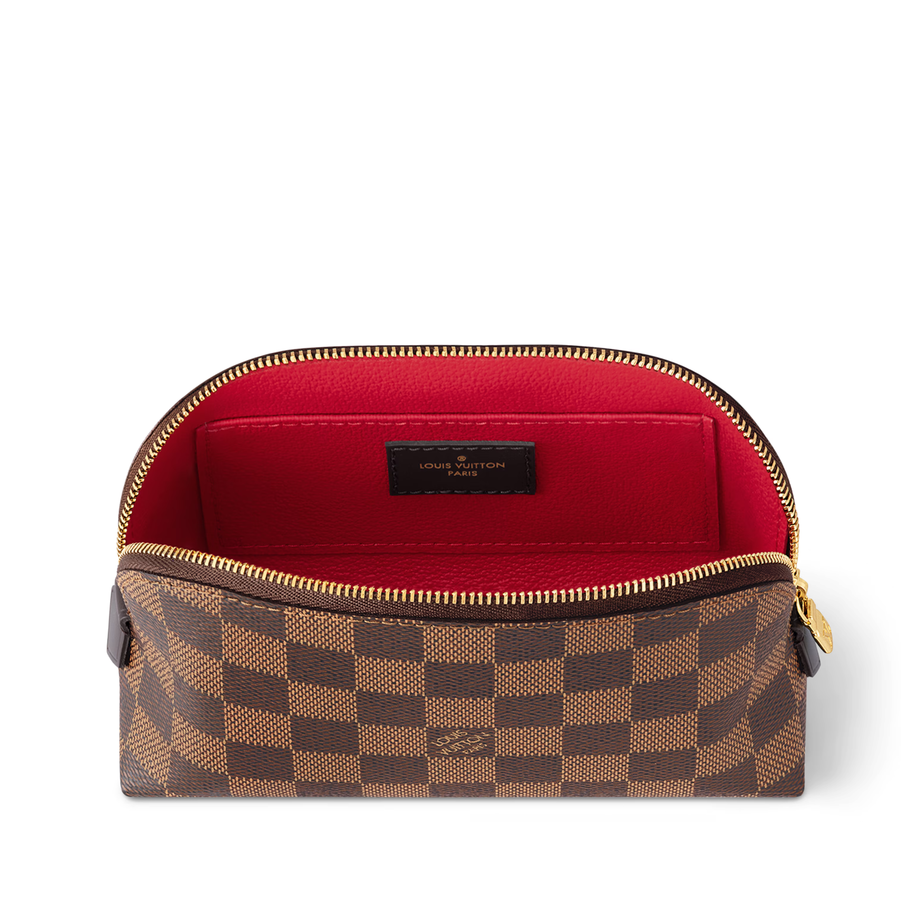 Louis Vuitton Damier Ebene Canvas Cosmetic Pouch PM – Brown