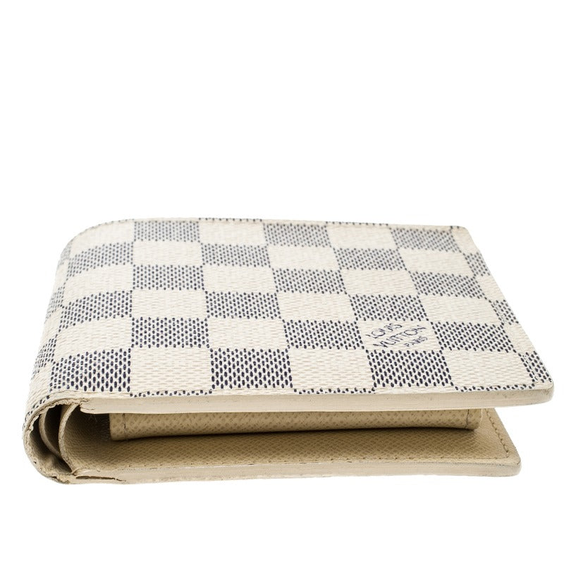 Louis Vuitton Marco Canvas Bifold Wallet - Damier Azur White