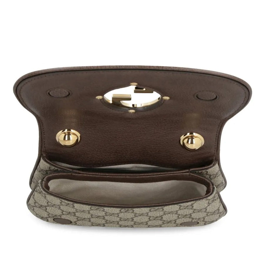 Gucci Blondie Mini GG Supreme Canvas Shoulder Bag – Beige