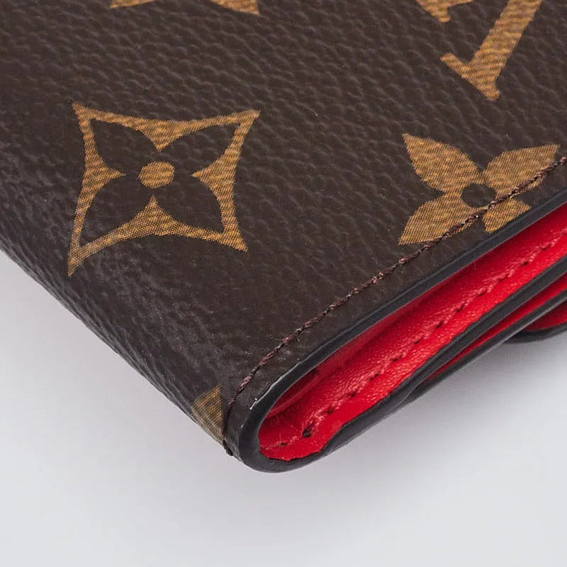Louis Vuitton Coquelicot Monogram Compact Wallet - Brown