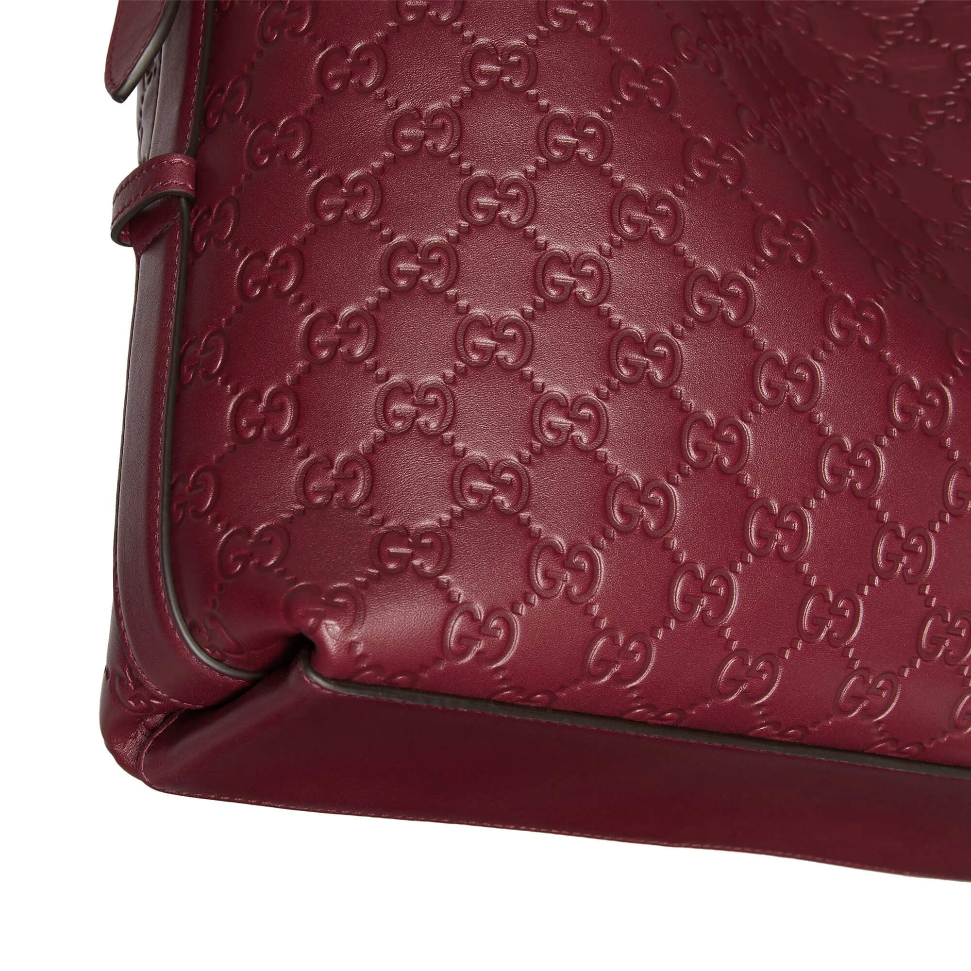 Gucci GG Calfskin Emblem Medium Shoulder Bag – Rose Ancora