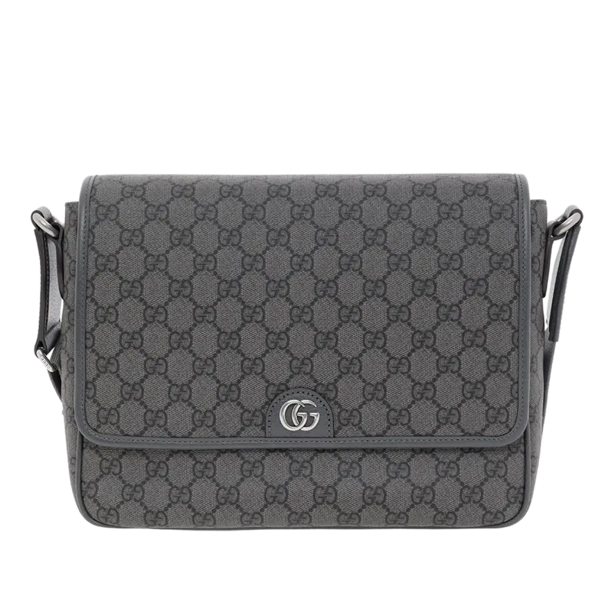 Gucci GG Supreme Canvas Medium Ophidia Messenger Bag – Grey