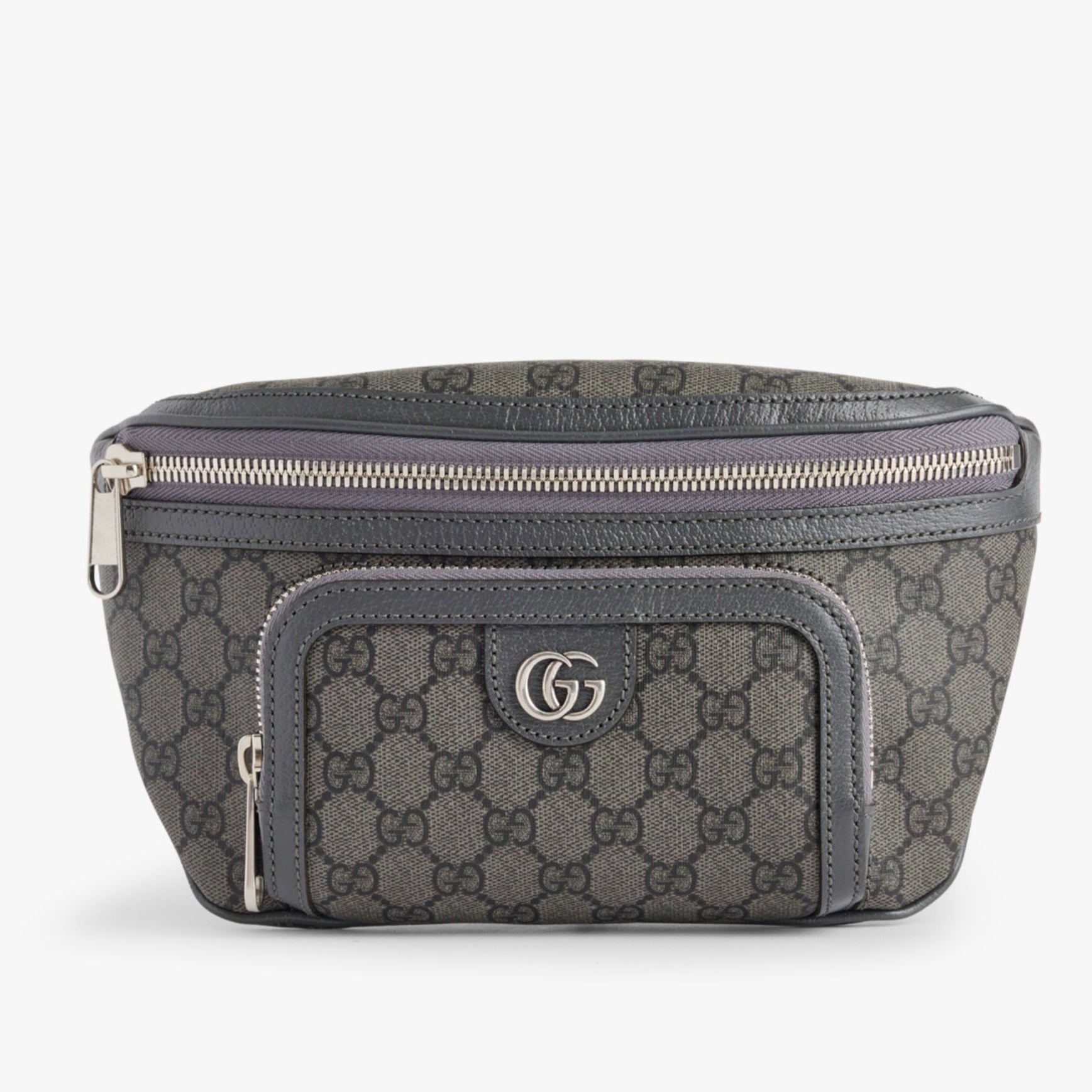Gucci Ophidia Interlocking G Canvas Bum Bag – Grey