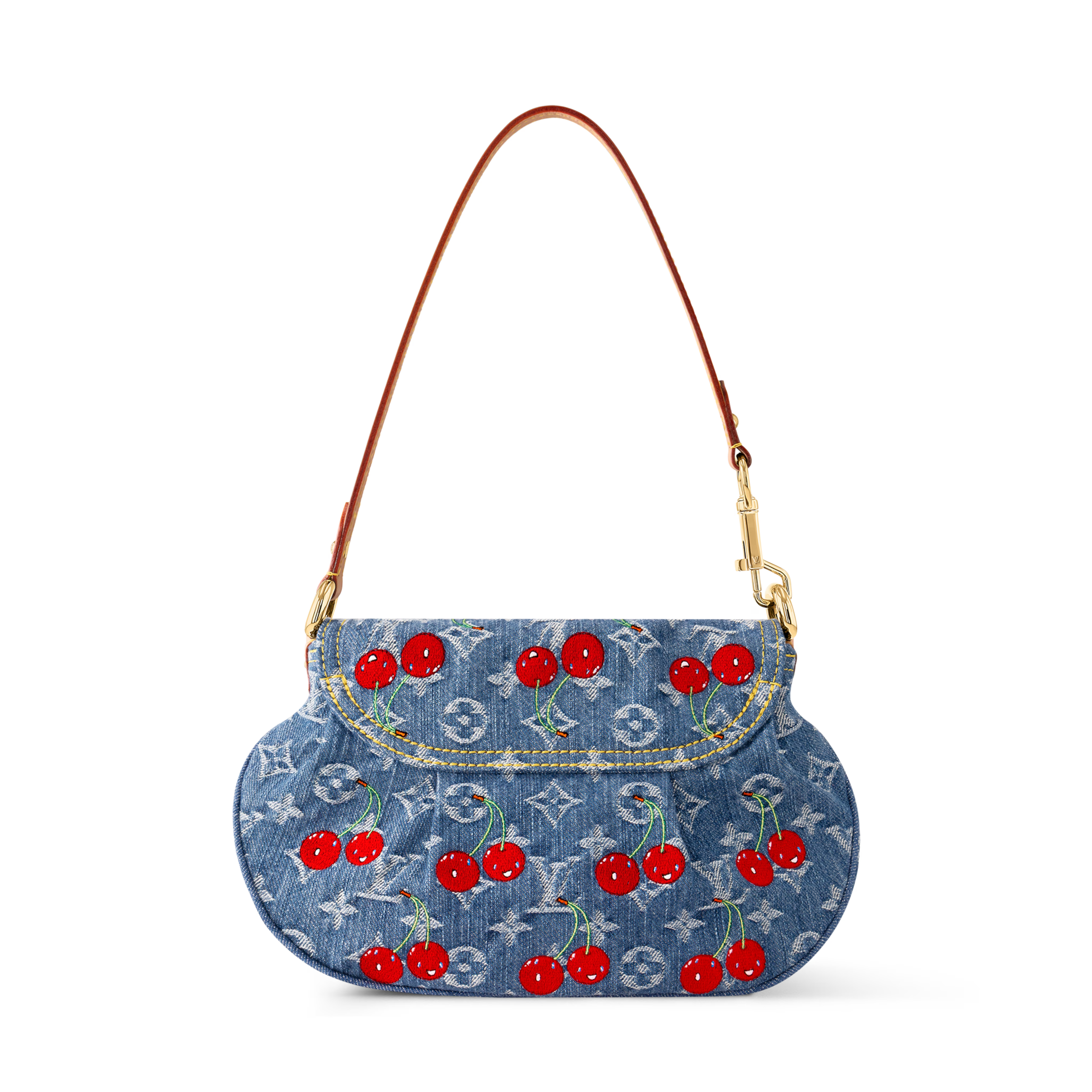 Louis Vuitton LV x TM Monogram Cherry Denim Sunset Shoulder Bag – Blue