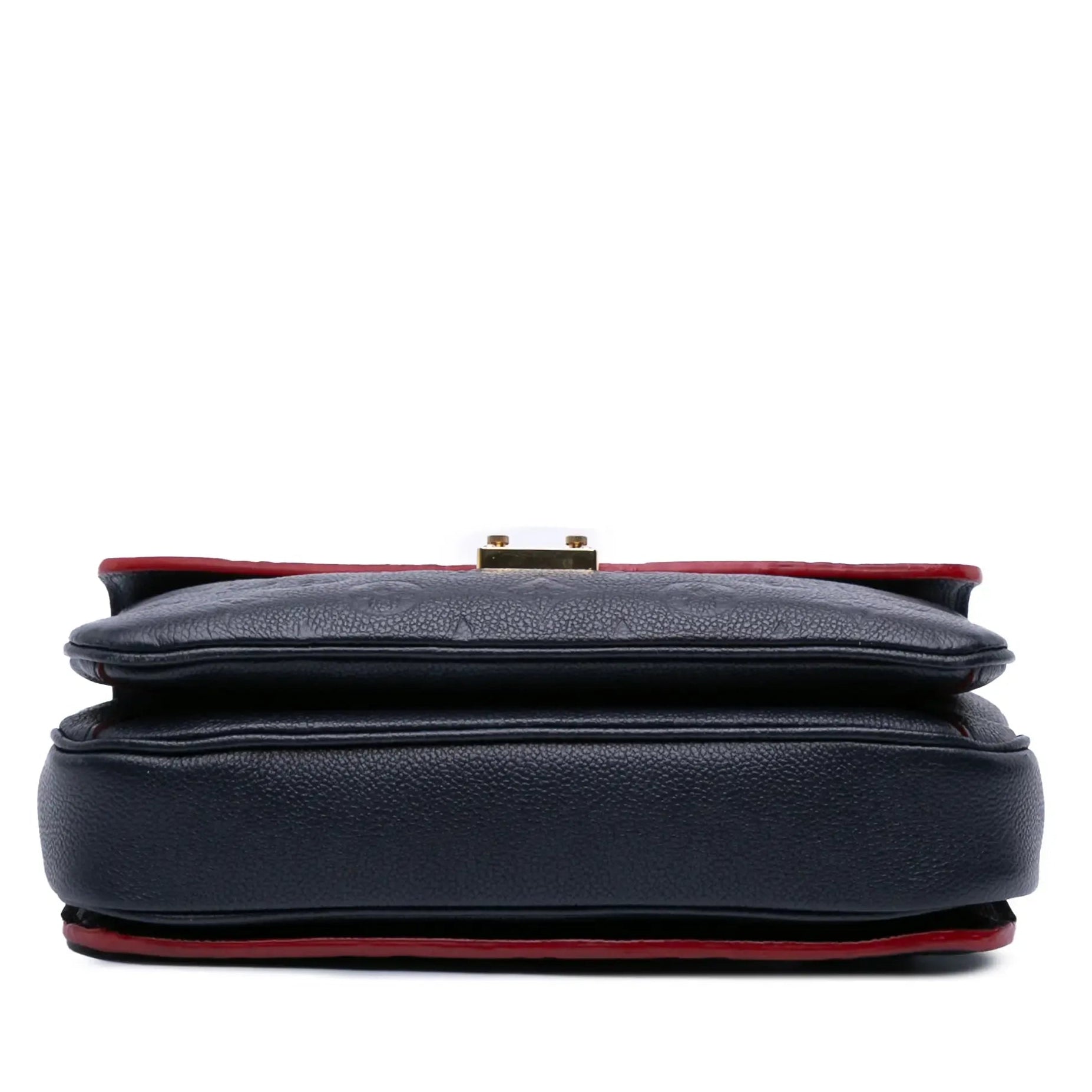 Louis Vuitton Monogram Empreinte Pochette Metis Handbag - Rouge Marine