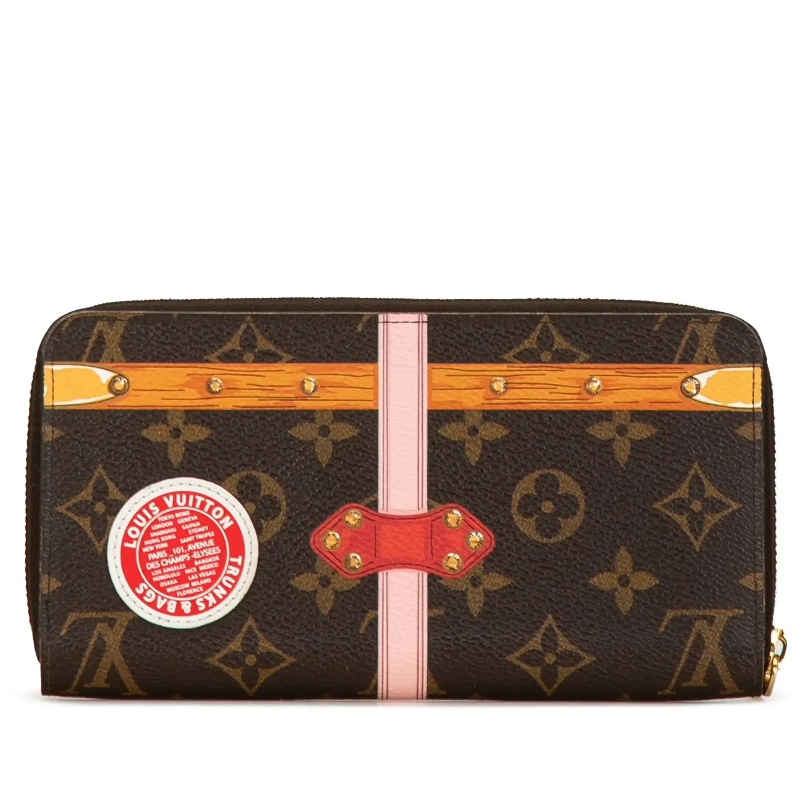 Louis Vuitton Monogram Summer Trunks Zippy Wallet - Brown