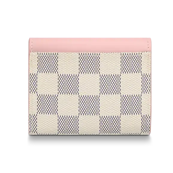 Louis Vuitton Damier Azur Zoe Wallet - Rose Ballerine